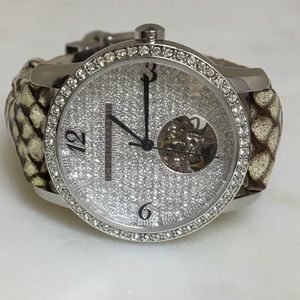 BCBGMAXAZRIA Snake Print Watch